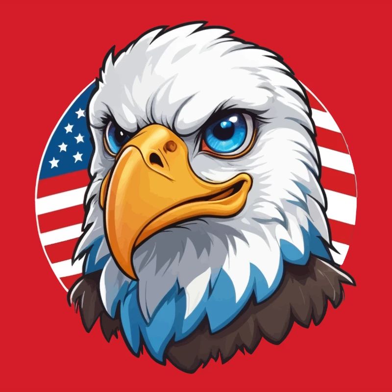 Drapeau des États-Unis Eaglehead Bald Eagle