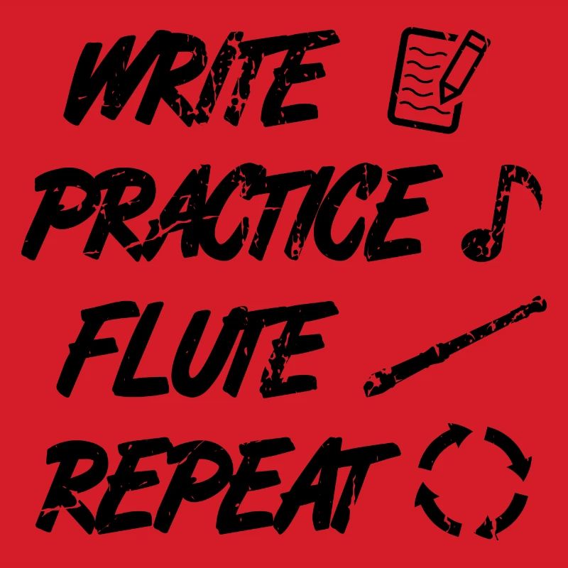 Practice writing Repeat flute