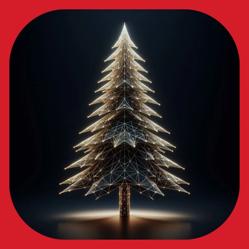 Weihnachtsbaum Polygone Licht Tannenbaum