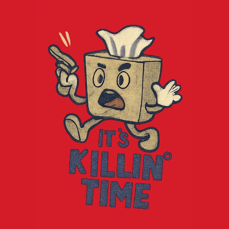 Angry Tissue Box with Gun - It's Killin' Time