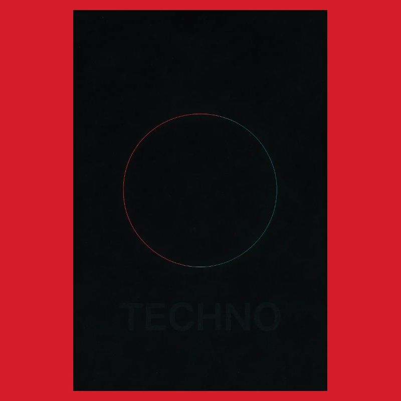 Techno in neon light