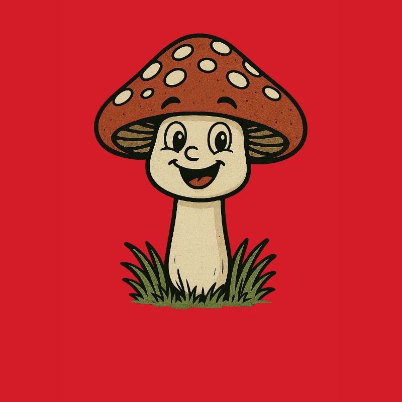 Funny Toadstool Cartoon