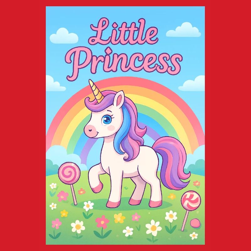 Kleines Regenbogen-Einhorn
