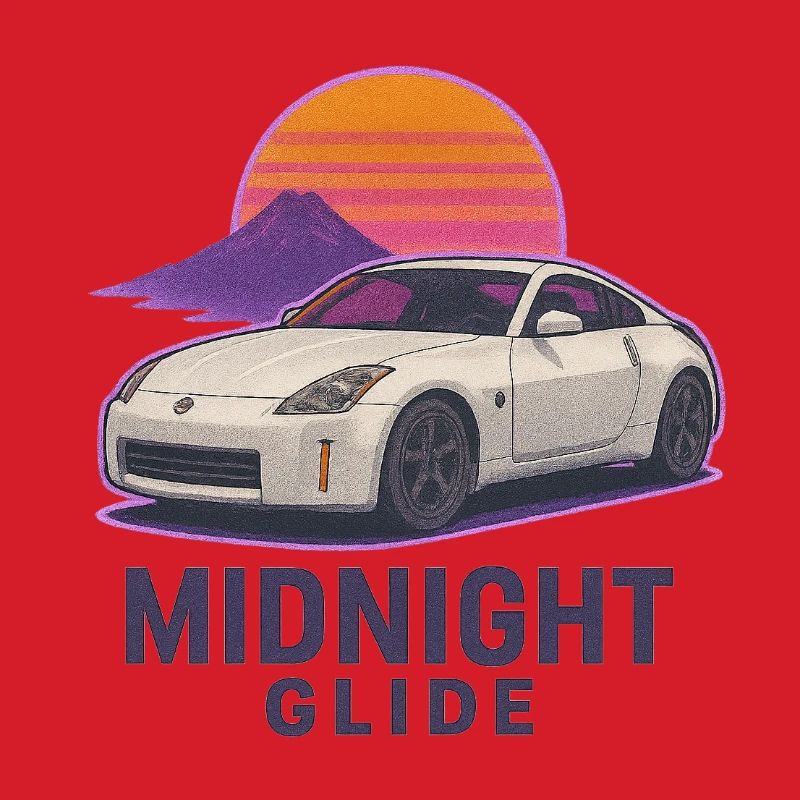 Midnight Glide Retro Sunset Auto