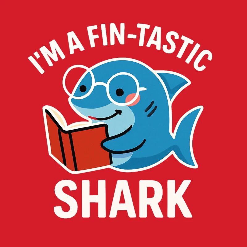 Fin-Tastic Shark liest Buch