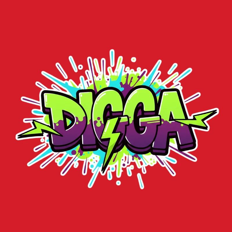 Digga Graffiti Neon Burst