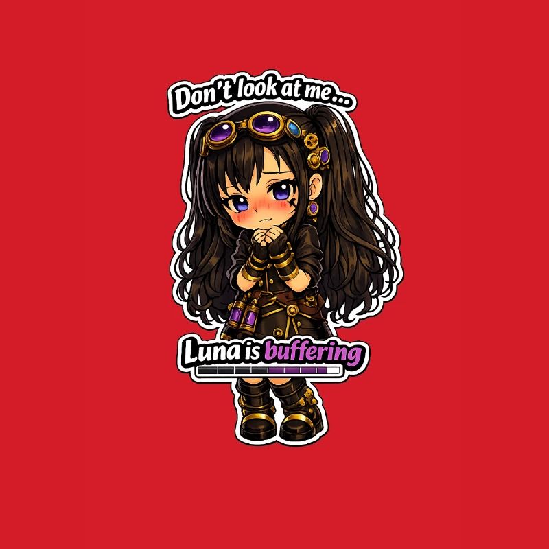 Luna Buffing Chibi Steampunk