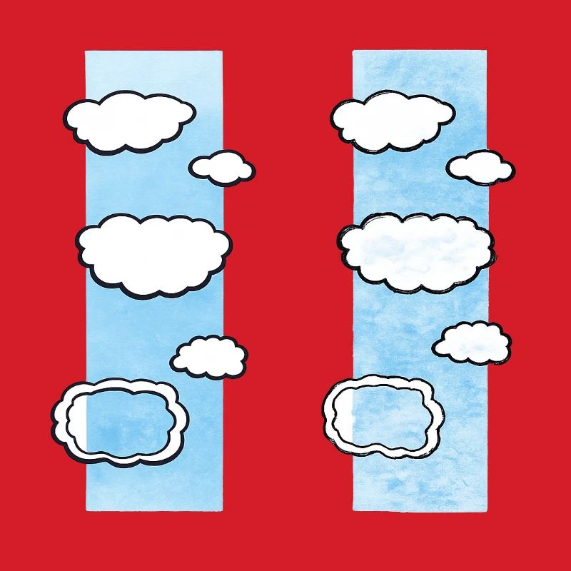 Cloud Columns on Sky Strips