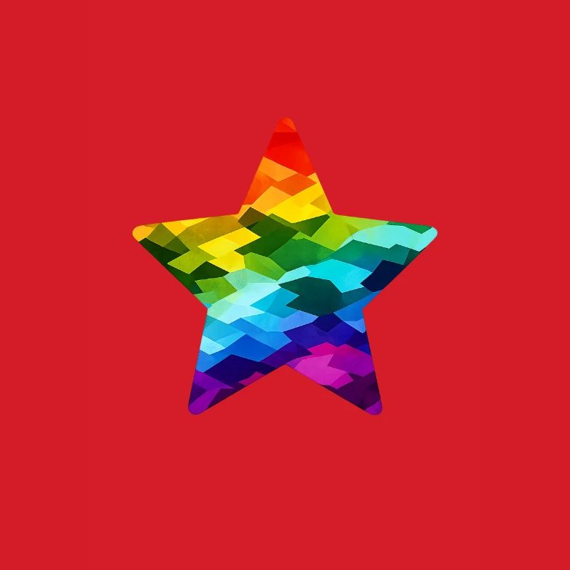 Regenbogen-Mosaikstern