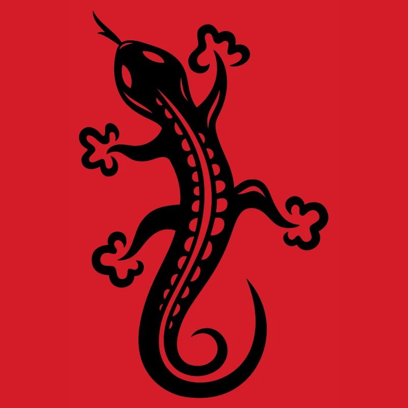 Small lizard, salamander, Tattoo.