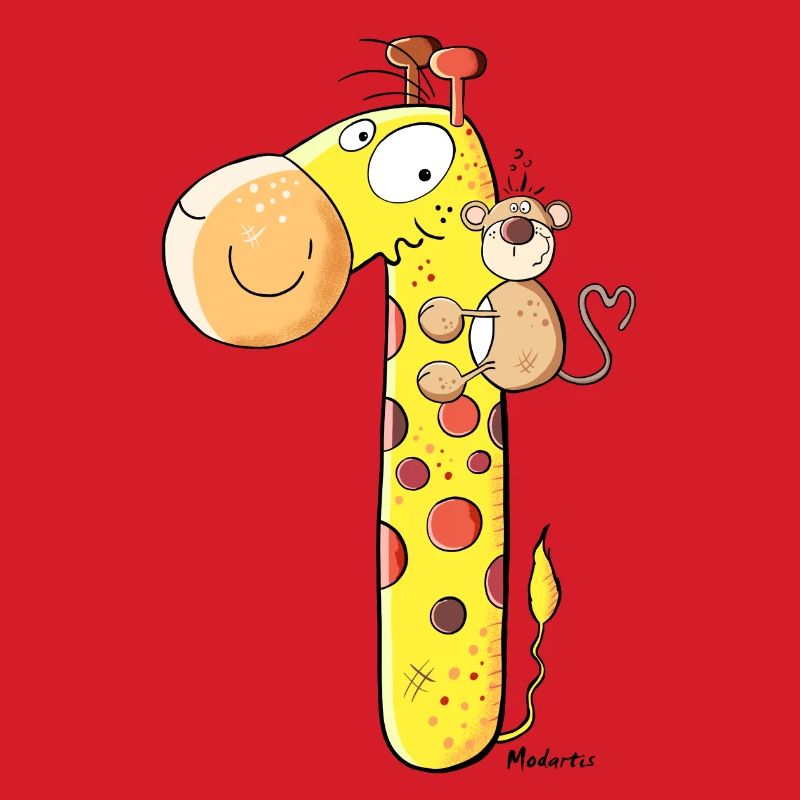 Monkey on Giraffe