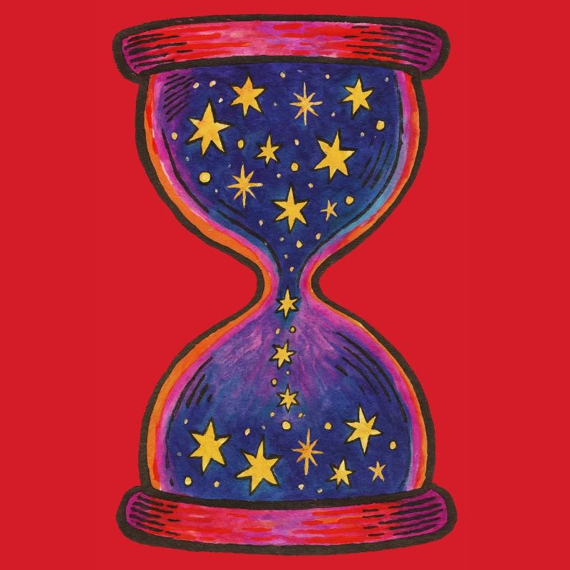 Celestial Hourglass Artistic Pattern