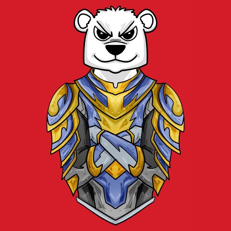 Ritter Eisbär cool Bär Polarbär