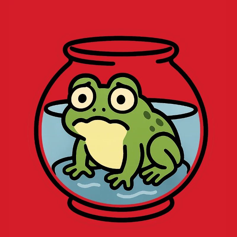 Grenouille dans un bol