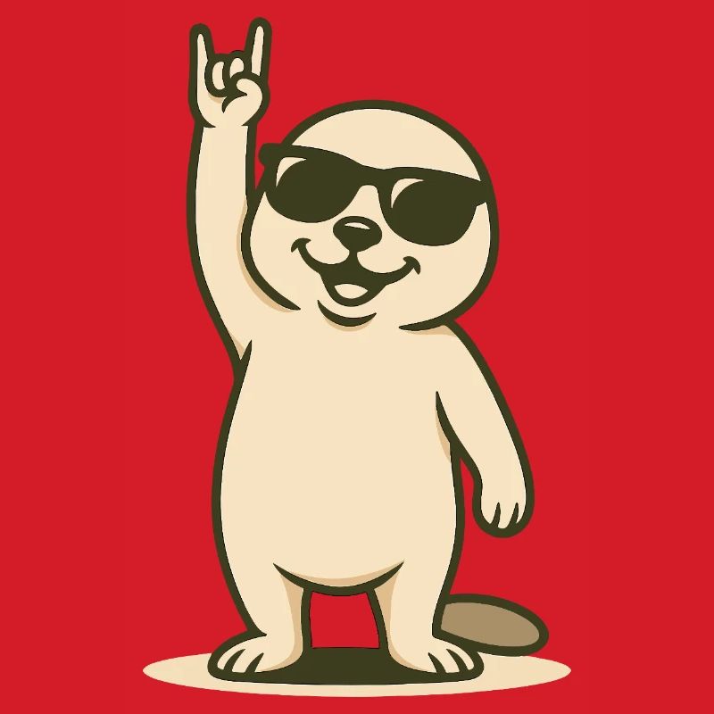 Bébé phoque cool avec pose de bascule