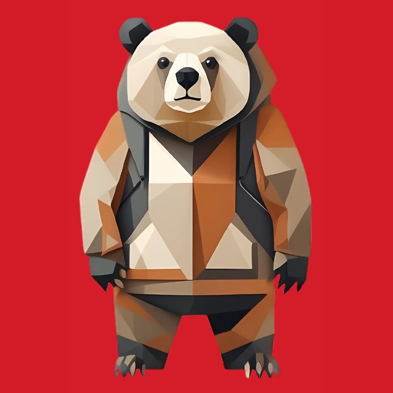 Polypanda Panda Low-Poly