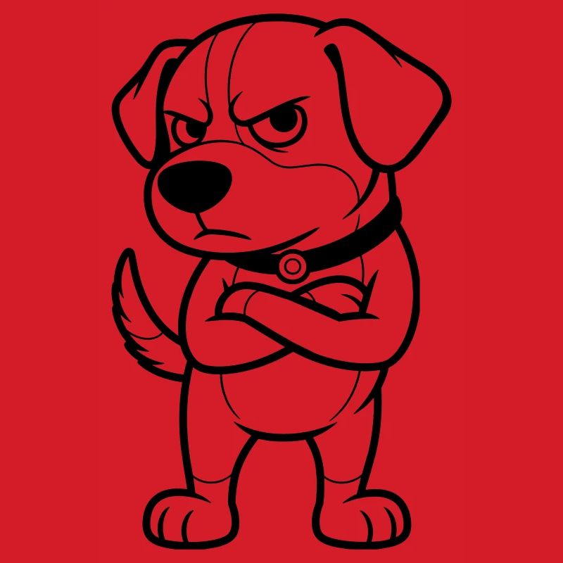 Grumpy Dog