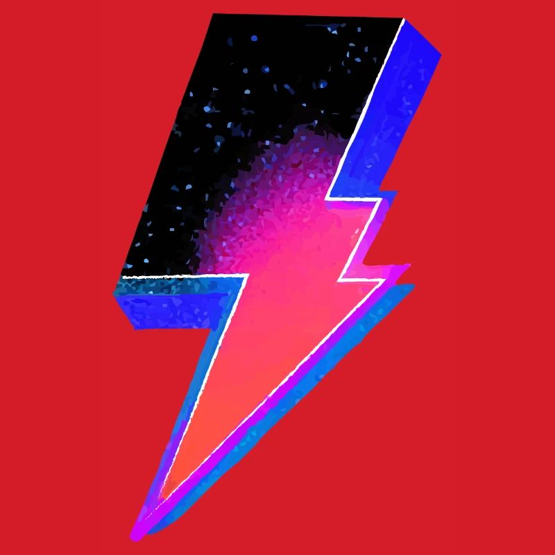 Neon Lightning Bolt Gradient