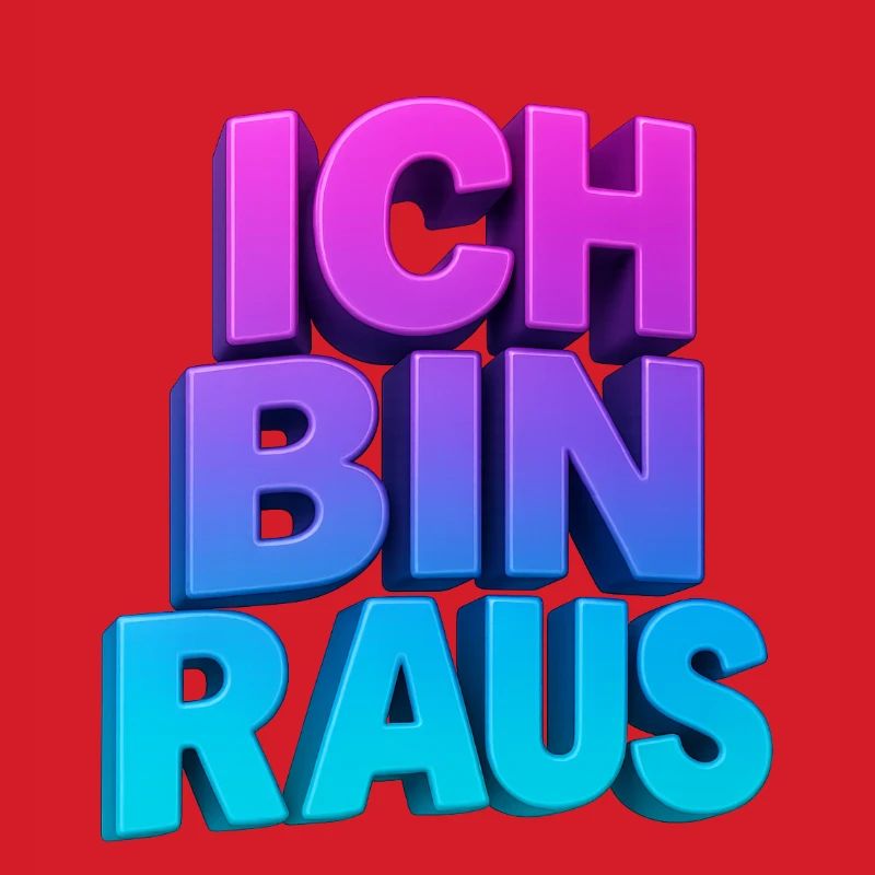 Ich Bin Raus 3D Gradient