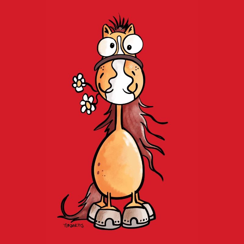 Da steht ein Pferdchen