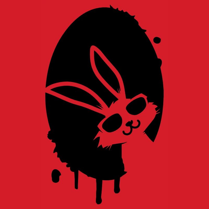 Graffiti Easter egg and Easter bunny