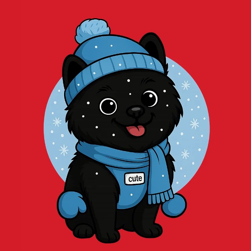 Cuddly Dog Winter Magic