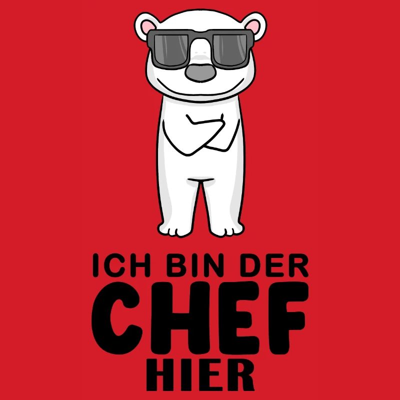 Chef Spruch mit Eisbär Motiv