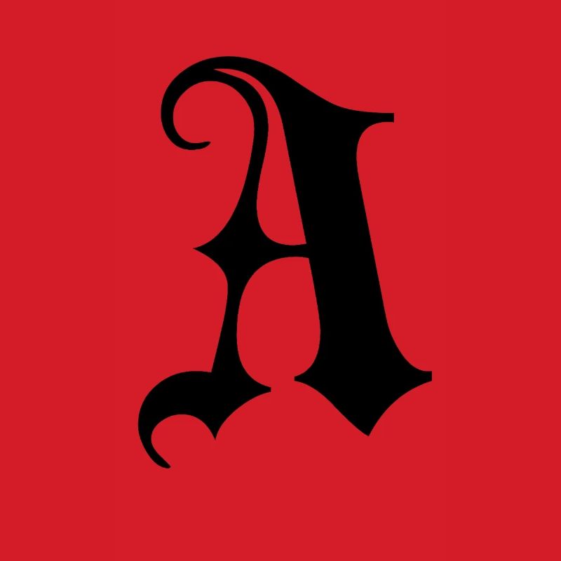 Verziertes Gothic Ein Monogramm