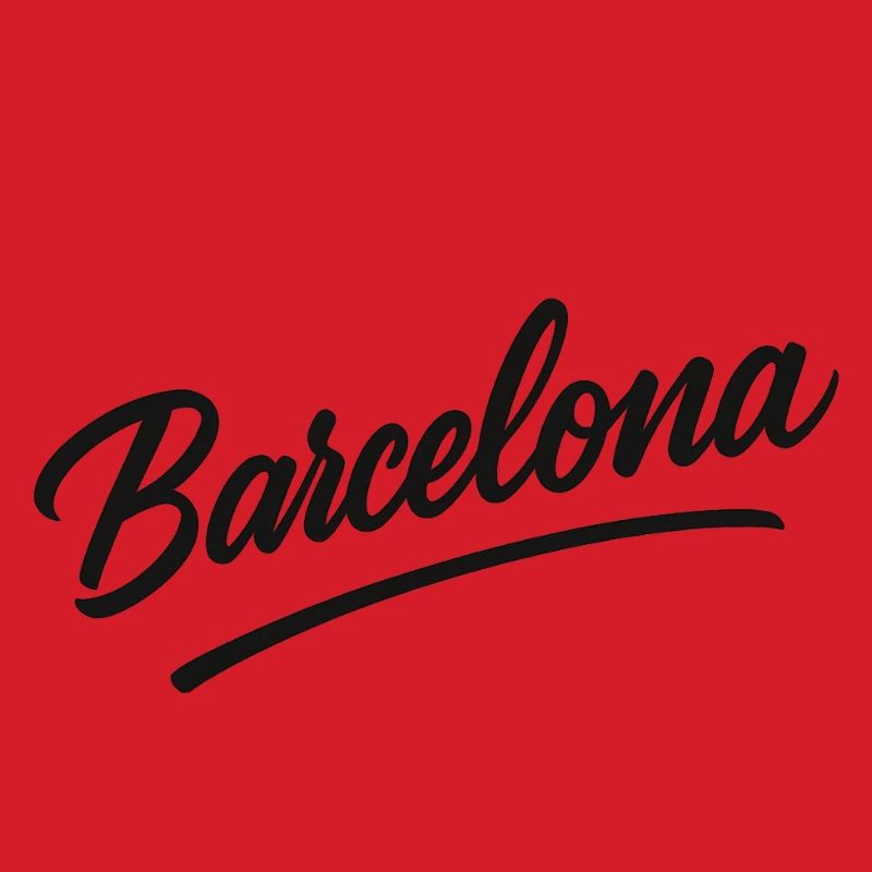 Barcelona Script mit Bogenlinie