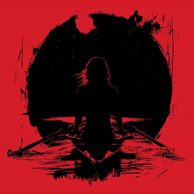 Female rower Drawing