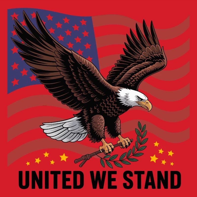 Eagle and Flag