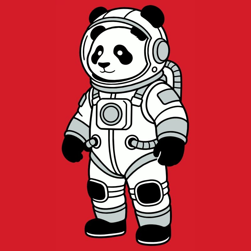 panda bear spacesuit
