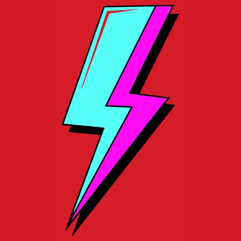 Psychedelic Neon Lightning