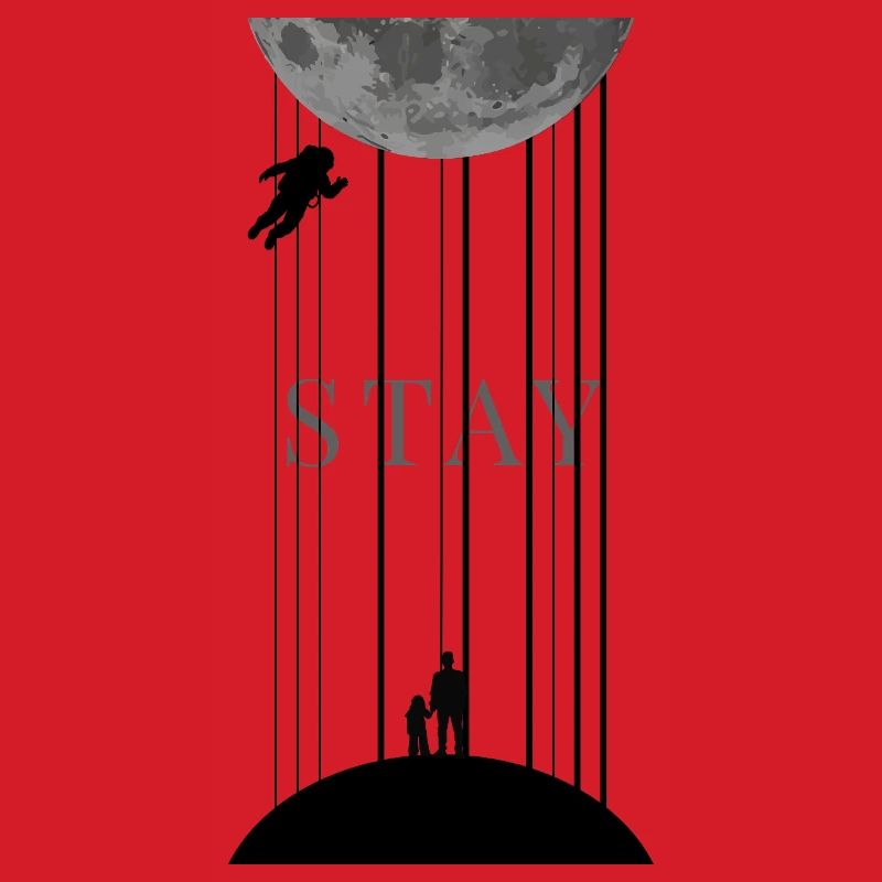 Weltall Interstellar mit Morse Code Stay