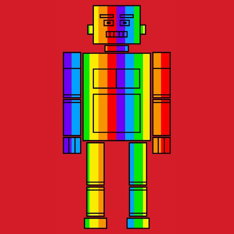 Regenbogen Roboter