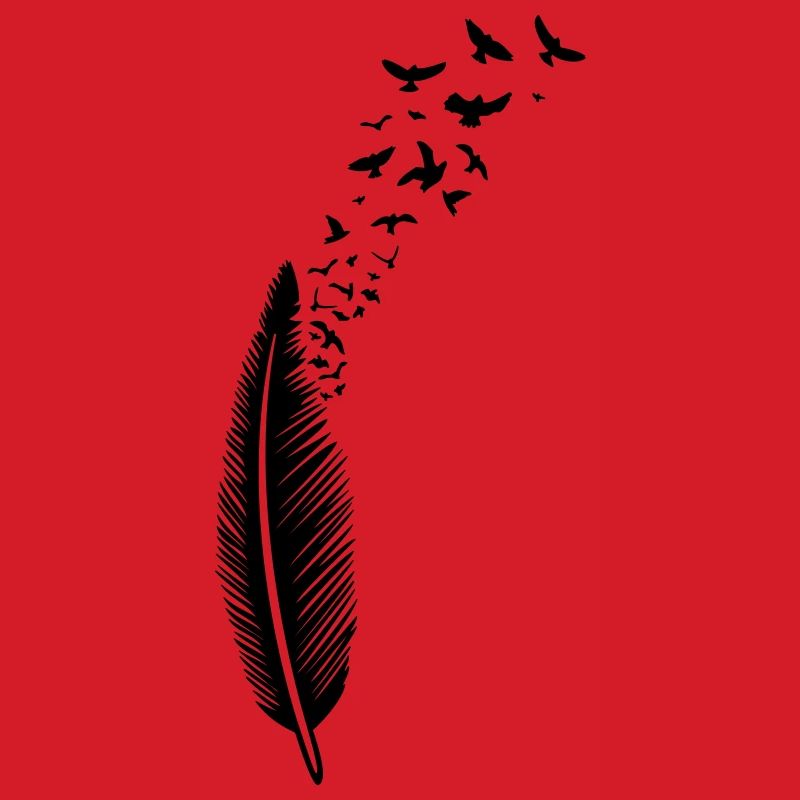 Feather and birds, feather with birds