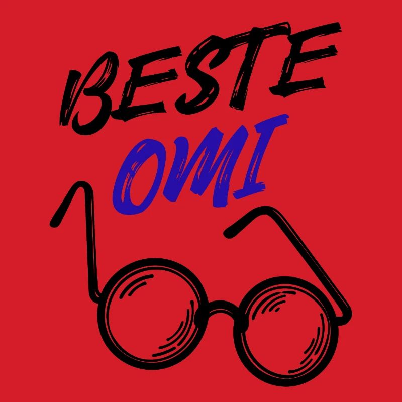 Oma Großmutter Beste Omi Brille Statement