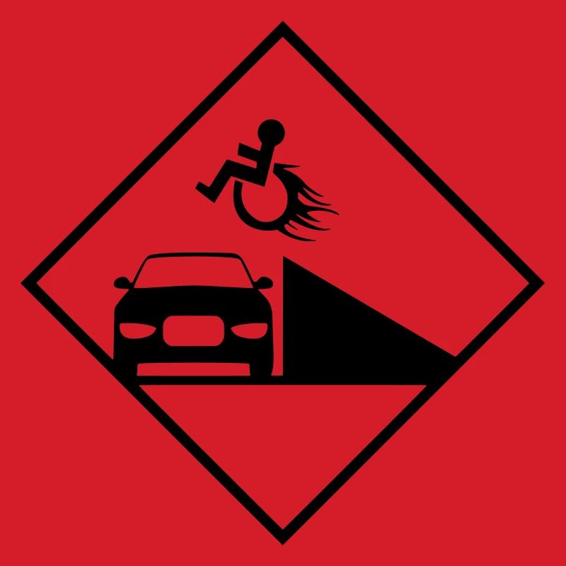 Rollstuhlfahrer springt über eine Rampe #