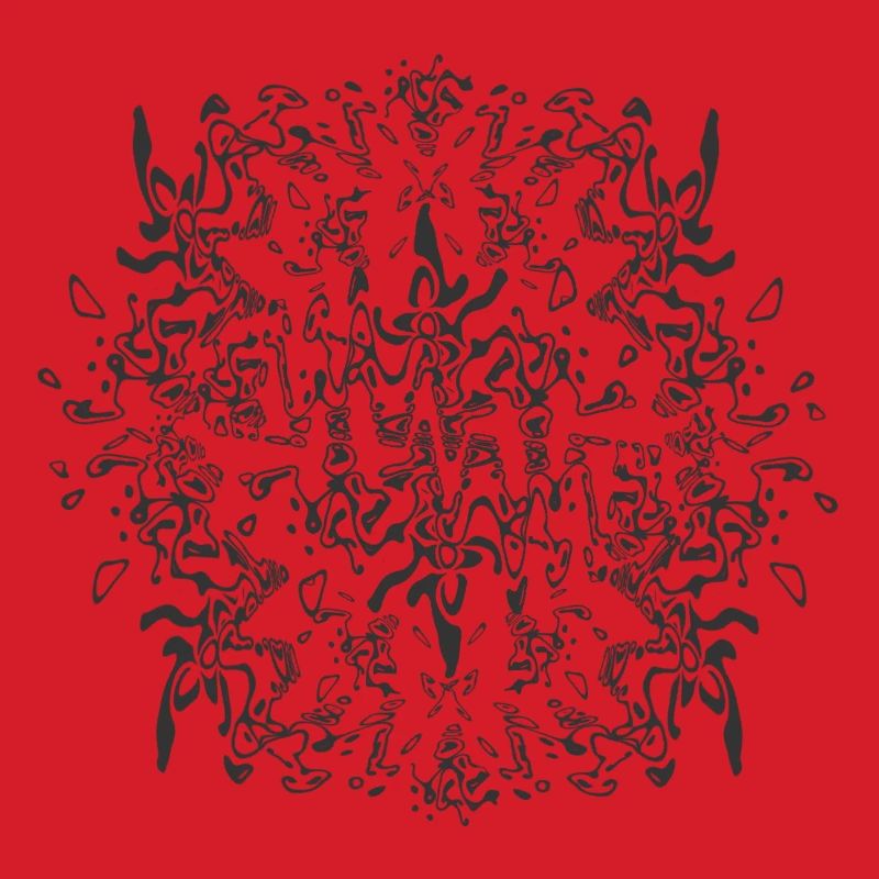 Abstract Black Mandala Pattern