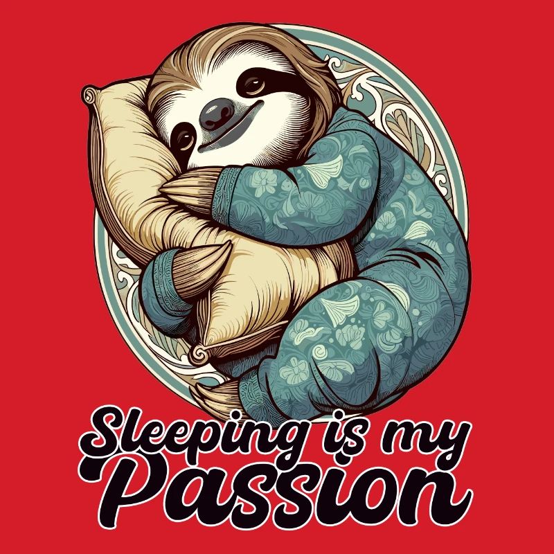 Sloth Sleeping Passion Gift