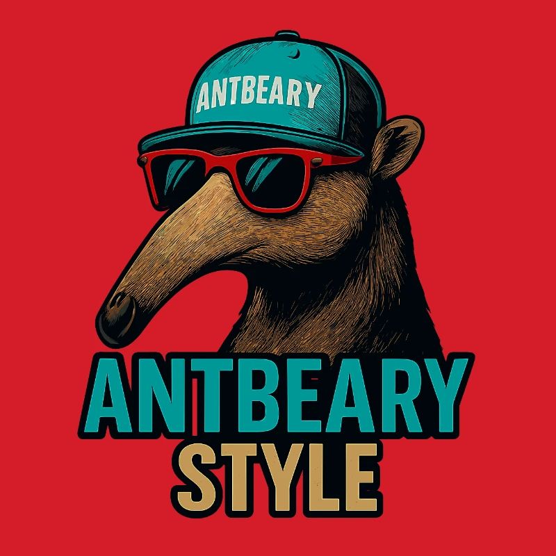 Antbeary Style Aardvark Cartoon