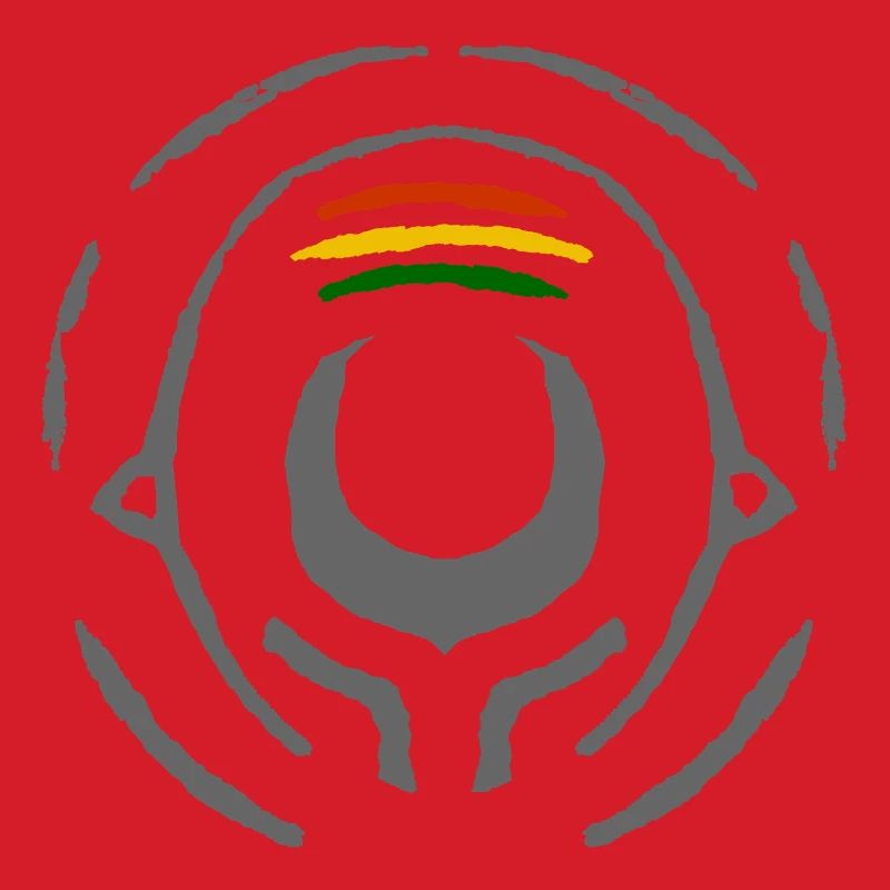 Abstract Reggae Circle Pattern