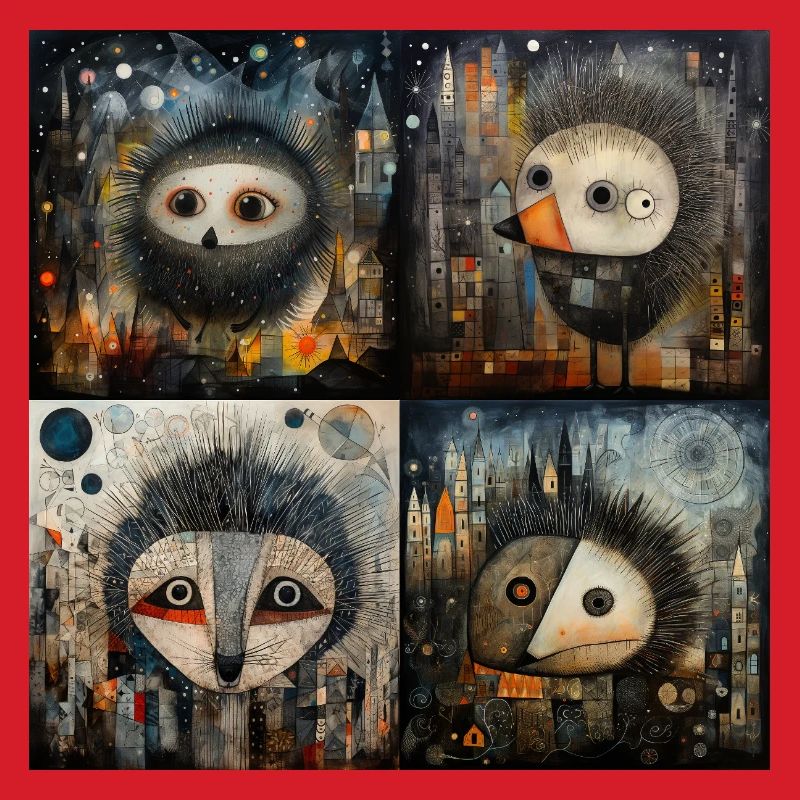 4 hedgehogs