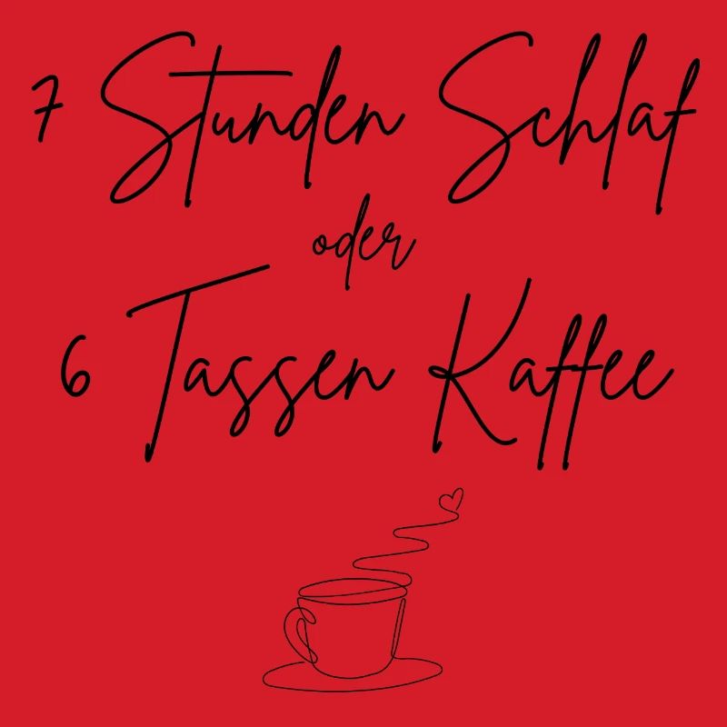 7 Stunden Schlaf oder 6 Tassen Kaffee