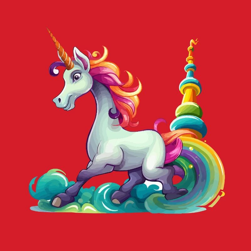 Conception du Carnaval de la Licorne Arc-en-ciel
