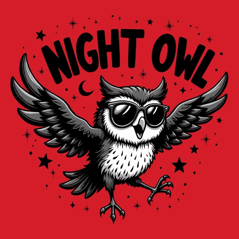 Night Owl Eule mit Sonnenbrille
