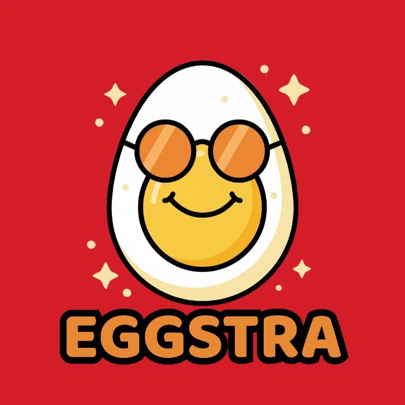 EGGSTRA Chill Mode Ei mit Sonnenbrille Ostern 