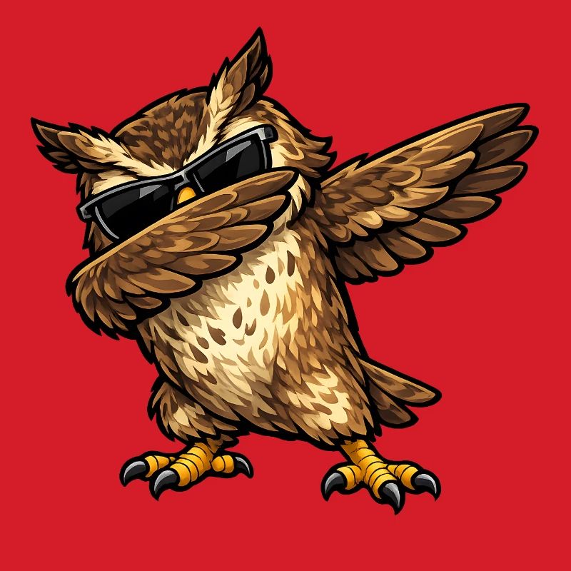 Dabbing Eagle Owl