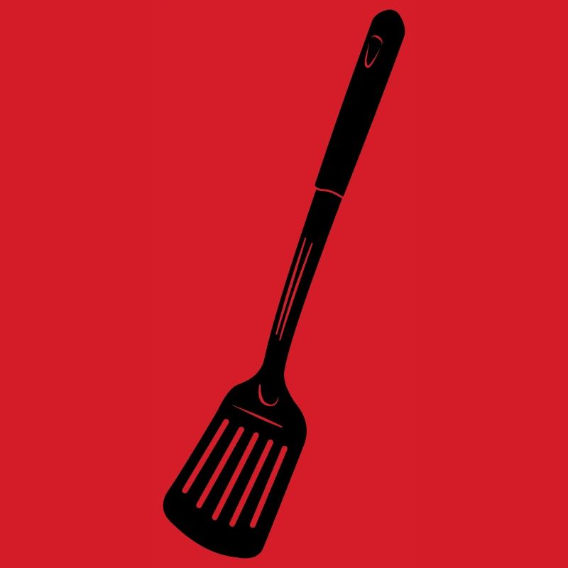 Küchenutensilien Fritteuse oder Backlöffel