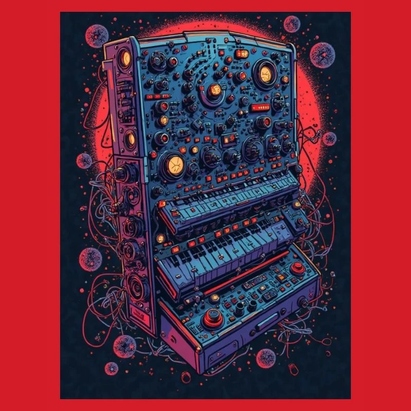 Futuristic electronic music device